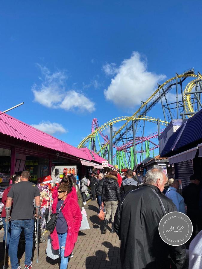 Promenade 566, Direct Beach Access, Close To Fantasy Island, Wifi, Pet Friendly - Meadow Lakes Caravan & Lodge Hire Skegness Esterno foto