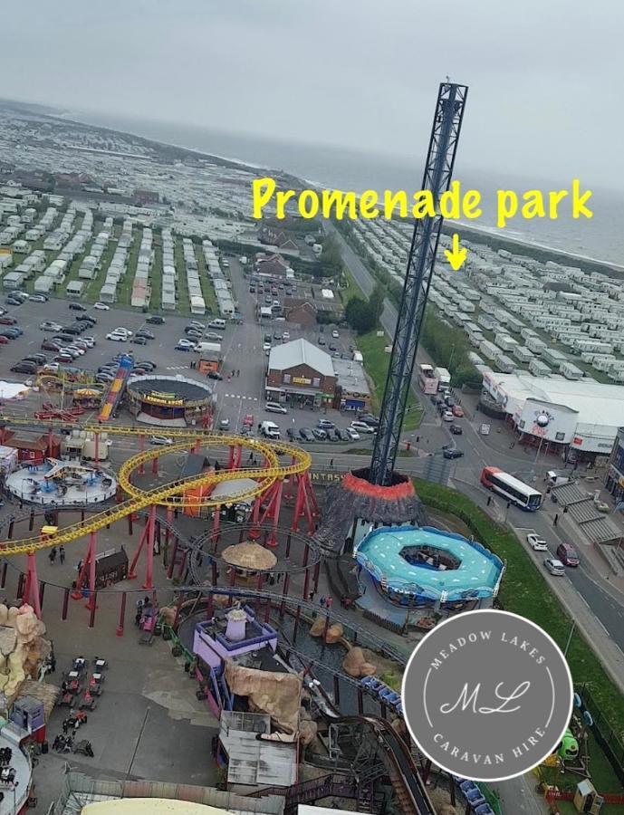Promenade 566, Direct Beach Access, Close To Fantasy Island, Wifi, Pet Friendly - Meadow Lakes Caravan & Lodge Hire Skegness Esterno foto